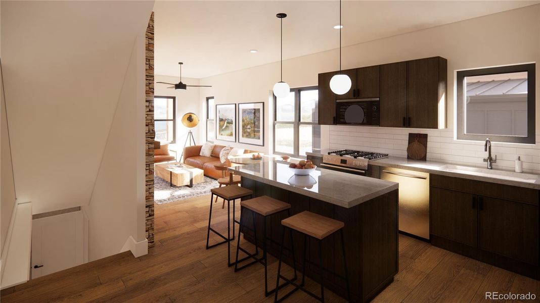 Furnished interior view inside a new home in , Gypsum (Image 4).