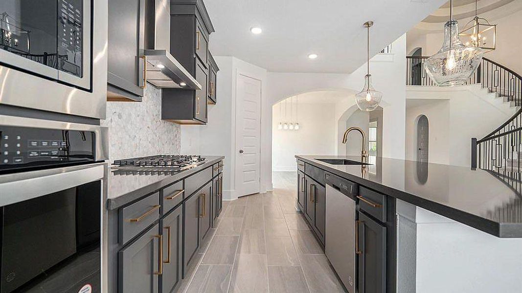 Furnished interior view inside a new home in The Trails, New Caney (Image 10).
