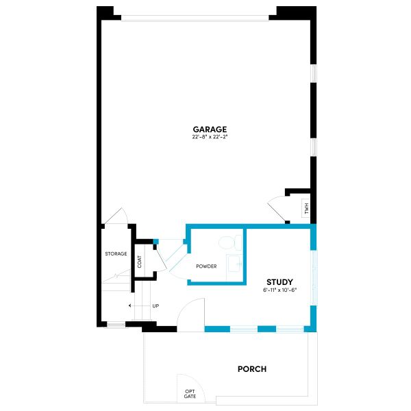 2D floor plan layout for the Contour Two by Brookfield Residential in Contour at Uplands, Westminster, CO (Image 7). 2D floor plan layout for the Contour Two by Brookfield Residential in Contour at Uplands, Westminster, CO (Image 7).