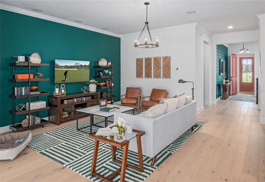 Furnished interior view inside a new home in Northlake at Ovation, Winter Garden (Image 11).