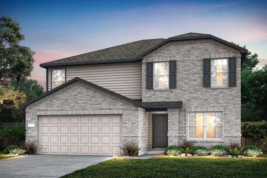 Pulte Homes, Hardin elevation D, rendering