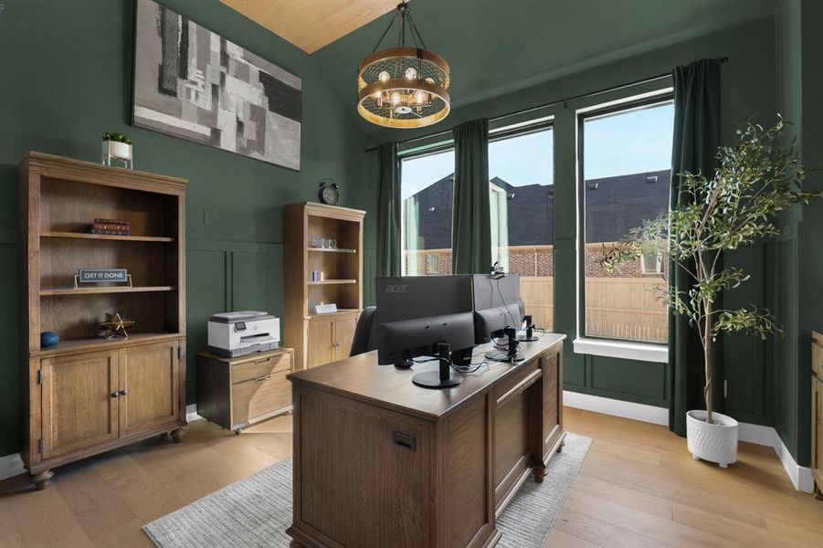 Furnished interior view inside a new home in Pecan Square, Northlake (Image 23).