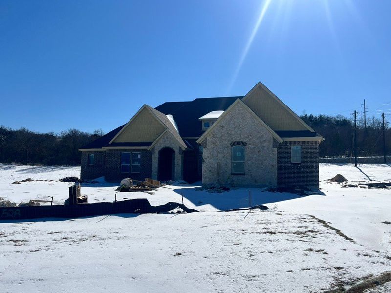 In-progress construction of a new home in Eagle Ridge Estates, Weatherford, TX (Image 3).