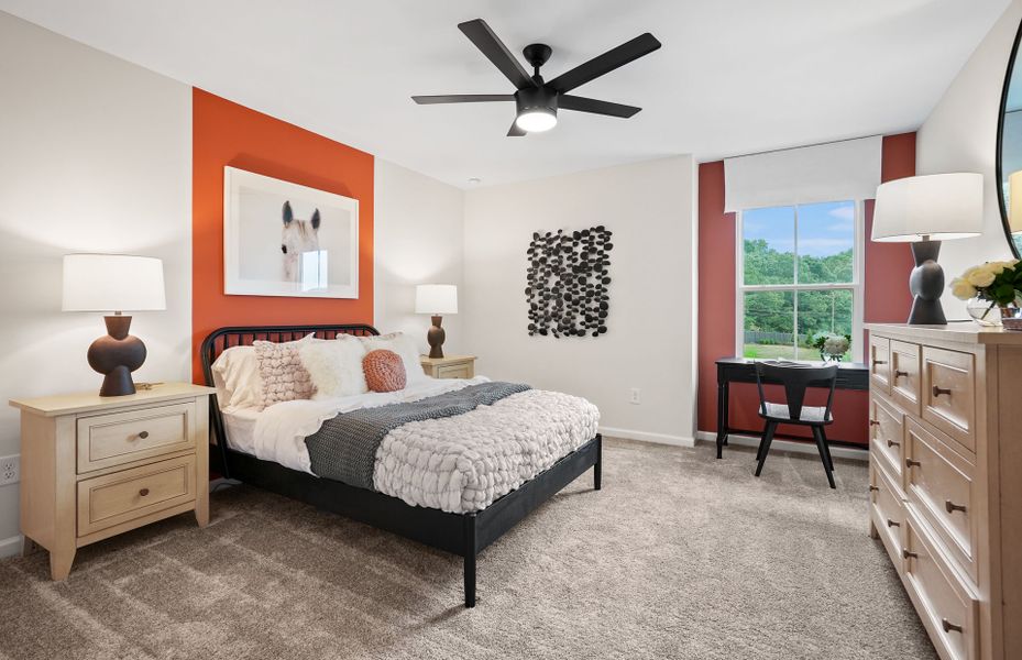 Furnished interior view inside a new home in Stewarts Landing, Charlotte (Image 14).