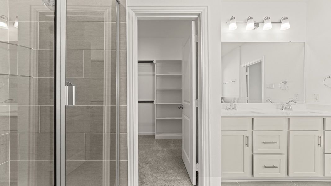 Furnished interior view inside a new home in Churchill 50s, Anna (Image 19). Furnished interior view inside a new home in Churchill 50s, Anna (Image 19).