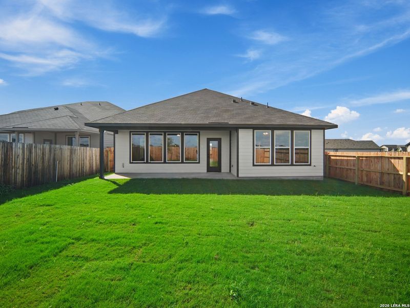 Exterior details and patio area of a home in Morgan Meadows, San Antonio (Image 2).