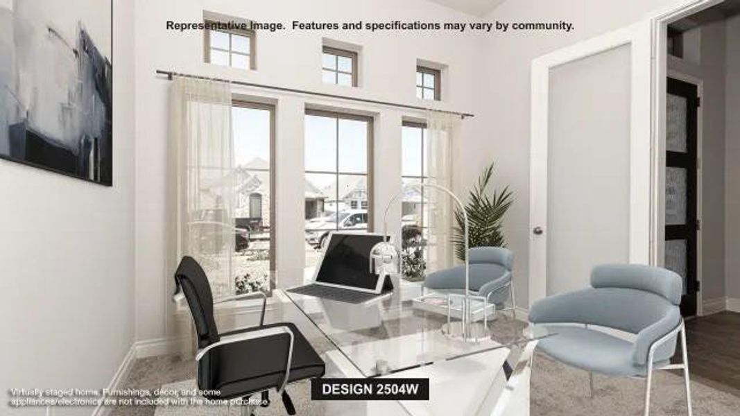 Furnished interior view inside a new home in M3 Ranch, Mansfield (Image 4).