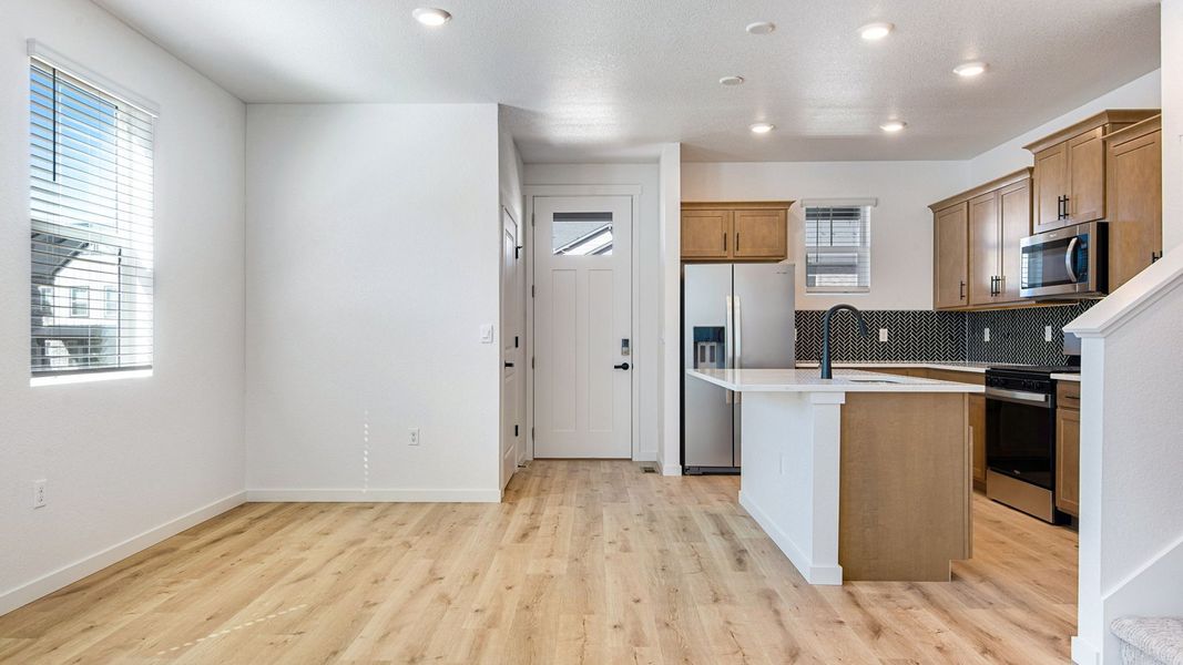 Furnished interior view inside a new home in Horizon Uptown, Aurora (Image 9).
