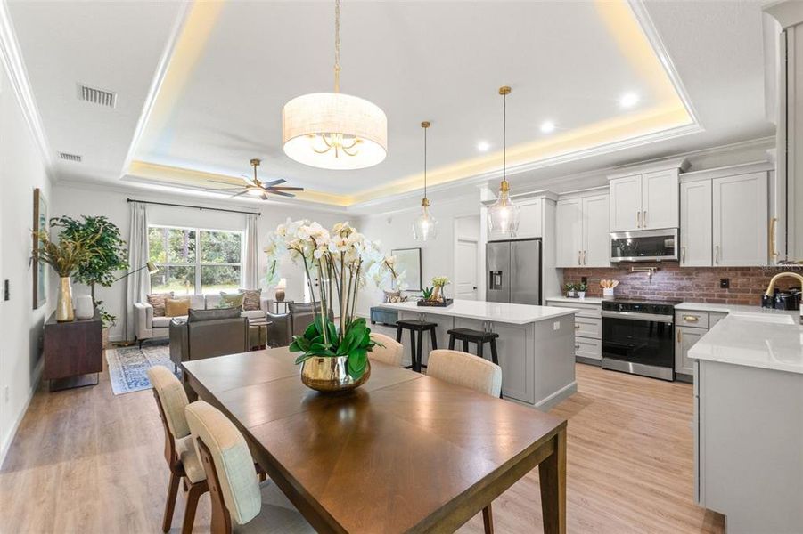 Furnished interior view inside a new home in , Citrus Springs (Image 32).