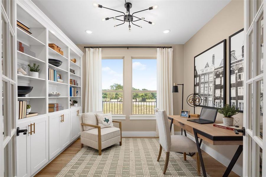 Furnished interior view inside a new home in , Prosper (Image 28).