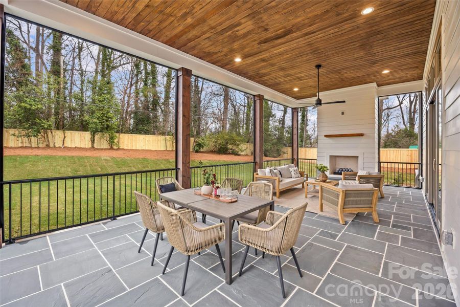 Exterior details and patio area of a home in , Charlotte (Image 3).
