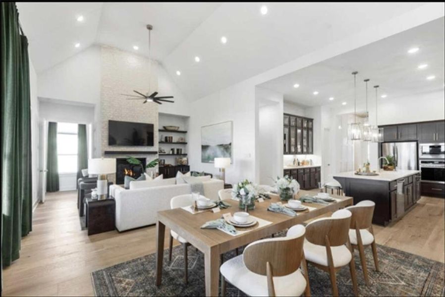 Furnished interior view inside a new home in Canyon Creek Estates, Sherman (Image 3). Furnished interior view inside a new home in Canyon Creek Estates, Sherman (Image 3).