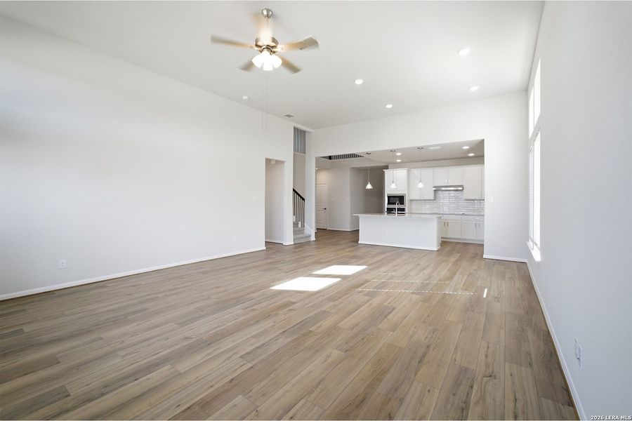 Spacious, unfurnished interior of a new home in The Woodlands at Medina Hills, Mico (Image 24).