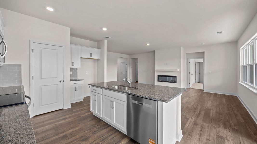 Furnished interior view inside a new home in Beaver Dam Crossing, Bailey (Image 4).