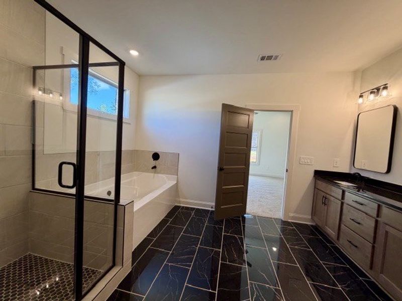 Furnished interior view inside a new home in Kimbell Acres, Pine Mountain (Image 4). Furnished interior view inside a new home in Kimbell Acres, Pine Mountain (Image 4).