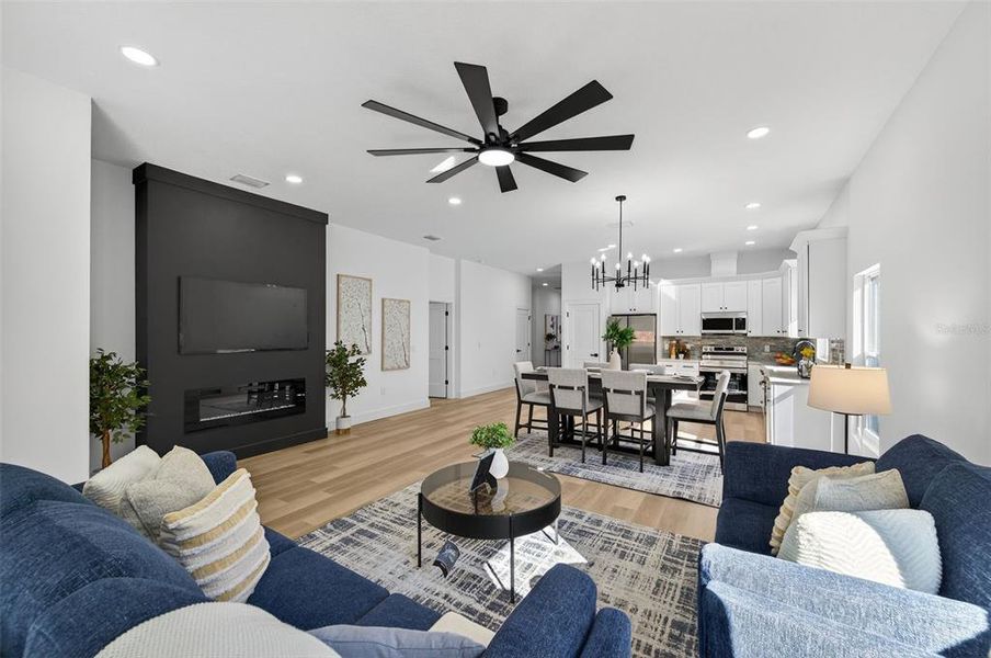 Furnished interior view inside a new home in , Tampa (Image 45). Furnished interior view inside a new home in , Tampa (Image 45).