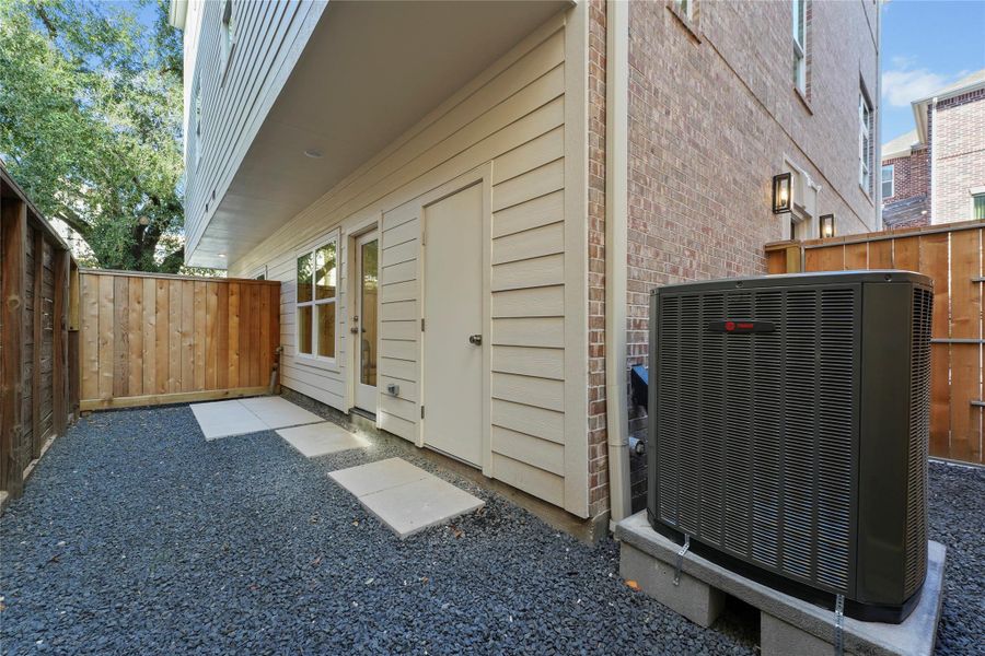 Exterior details and patio area of a home in , Houston (Image 3).