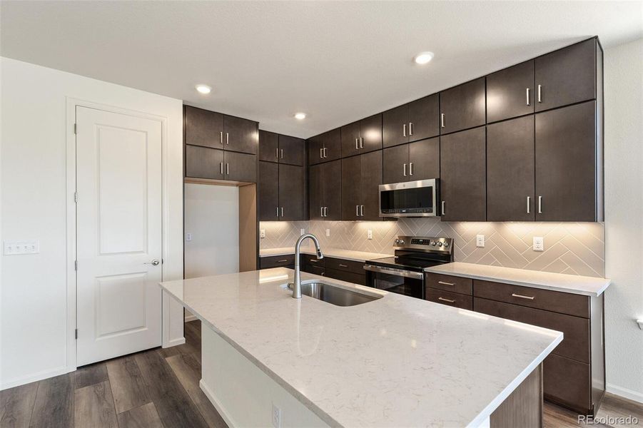 Furnished interior view inside a new home in Terrain Oak Valley, Castle Rock (Image 14).