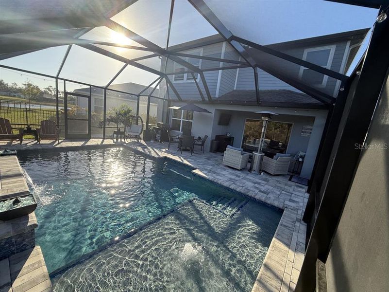 Exterior details and patio area of a home in Isles at BayView, Parrish (Image 27).