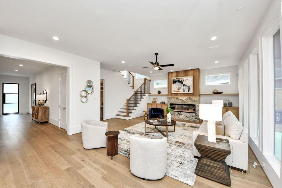 Furnished interior view inside a new home in , Houston (Image 10).