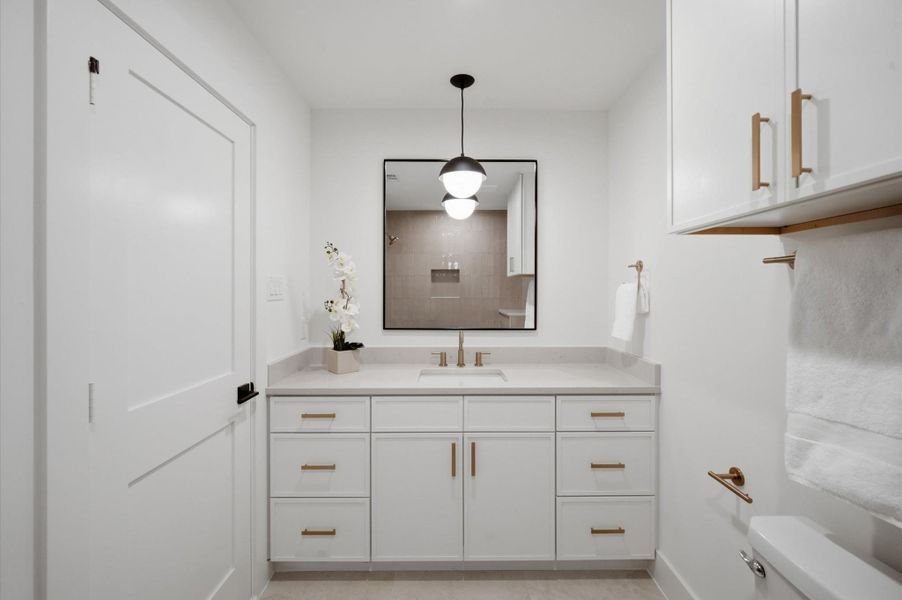 Bathroom vanity.