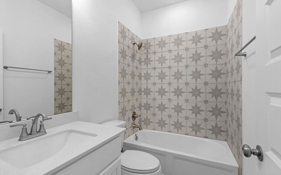 Furnished interior view inside a new home in Elyson, Katy (Image 6).