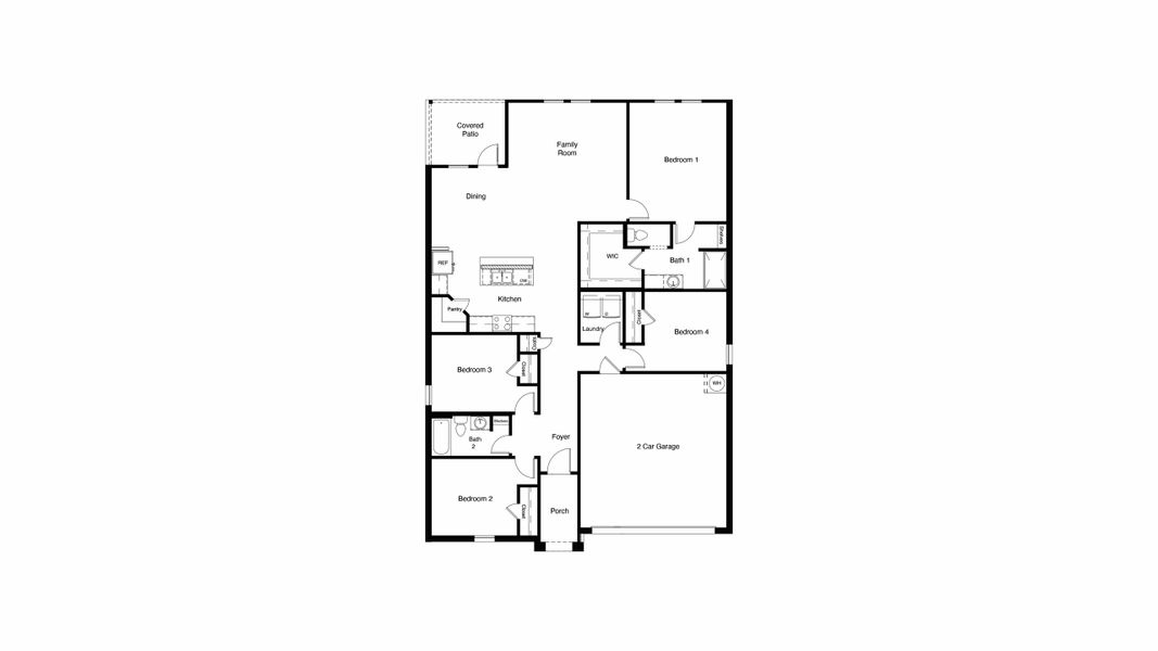 2D floor plan layout for the GLENDALE by D.R. Horton in Hampton Hills, Abilene, TX (Image 4). 2D floor plan layout for the GLENDALE by D.R. Horton in Hampton Hills, Abilene, TX (Image 4).