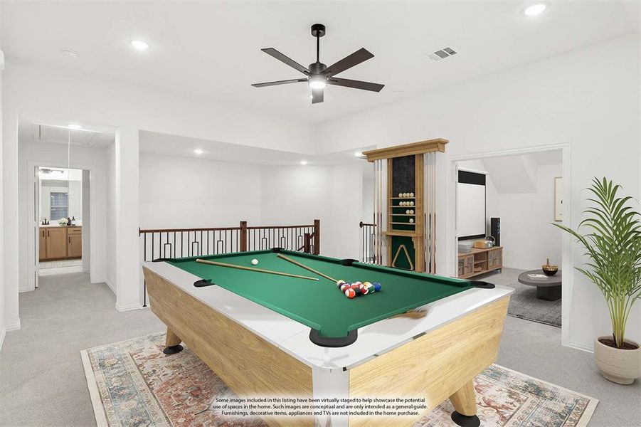 Furnished interior view inside a new home in Willow Wood, McKinney (Image 20).