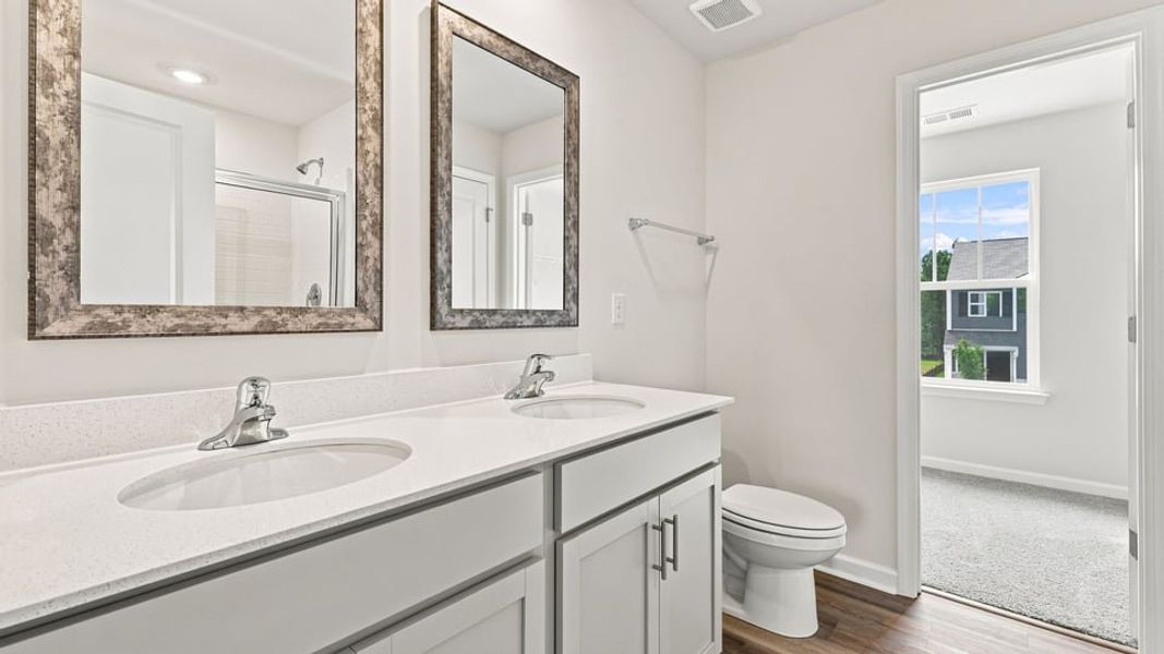 Furnished interior view inside a new home in Tyger Pines, Moore (Image 9).