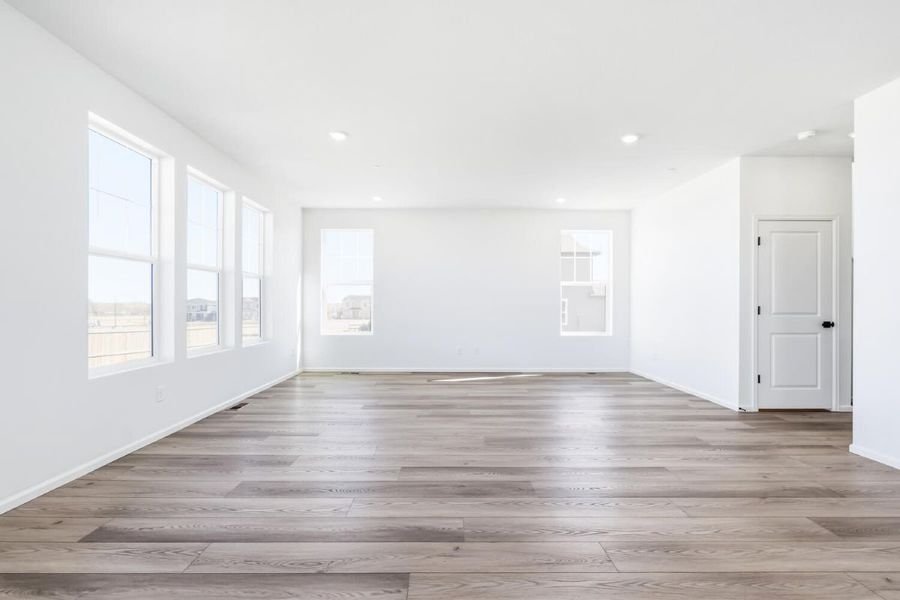 Spacious, unfurnished interior of a new home in The Nest Reserve at Canyon Creek, Erie (Image 14). Spacious, unfurnished interior of a new home in The Nest Reserve at Canyon Creek, Erie (Image 14).