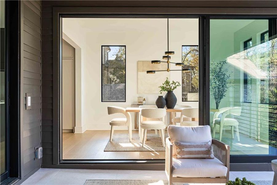 Exterior details and patio area of a home in , Atlanta (Image 31).