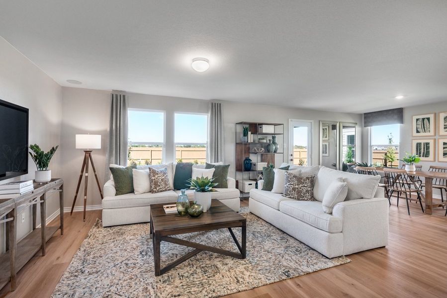 Representative furnished interior of a home built from the 2246 by KB Home in Legend Heights - Heritage Collection, New Braunfels (Image 6).
