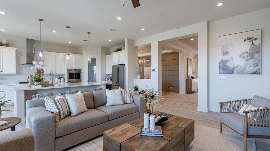 Furnished interior view inside a new home in Windrose, Waddell (Image 5). Furnished interior view inside a new home in Windrose, Waddell (Image 5).