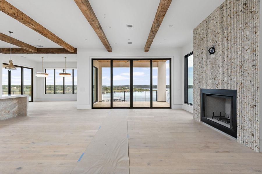 In-progress construction of a new home in , Lakeway, TX (Image 28).