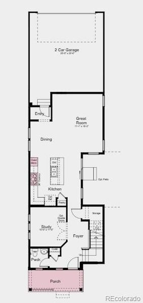 Structural options added include:  Additional sink at bath 2, and built-in appliance package.