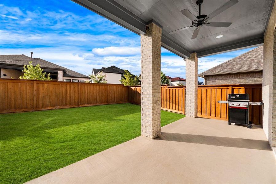 Exterior details and patio area of a home in , Frisco (Image 22). Exterior details and patio area of a home in , Frisco (Image 22).