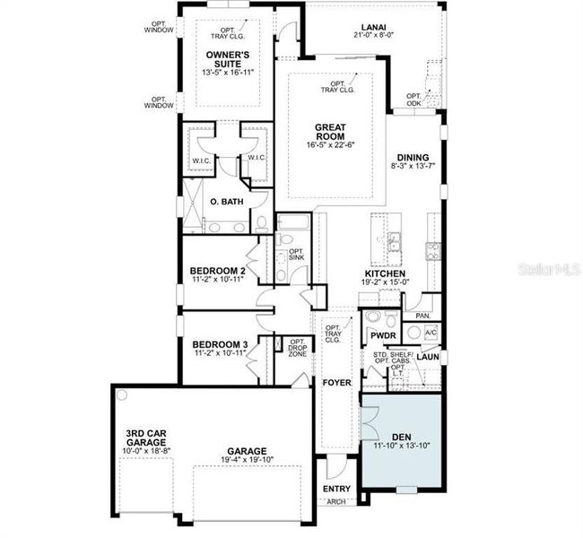 2D floor plan layout of this home in Cassata Lakes, Nokomis, FL (Image 2). 2D floor plan layout of this home in Cassata Lakes, Nokomis, FL (Image 2).