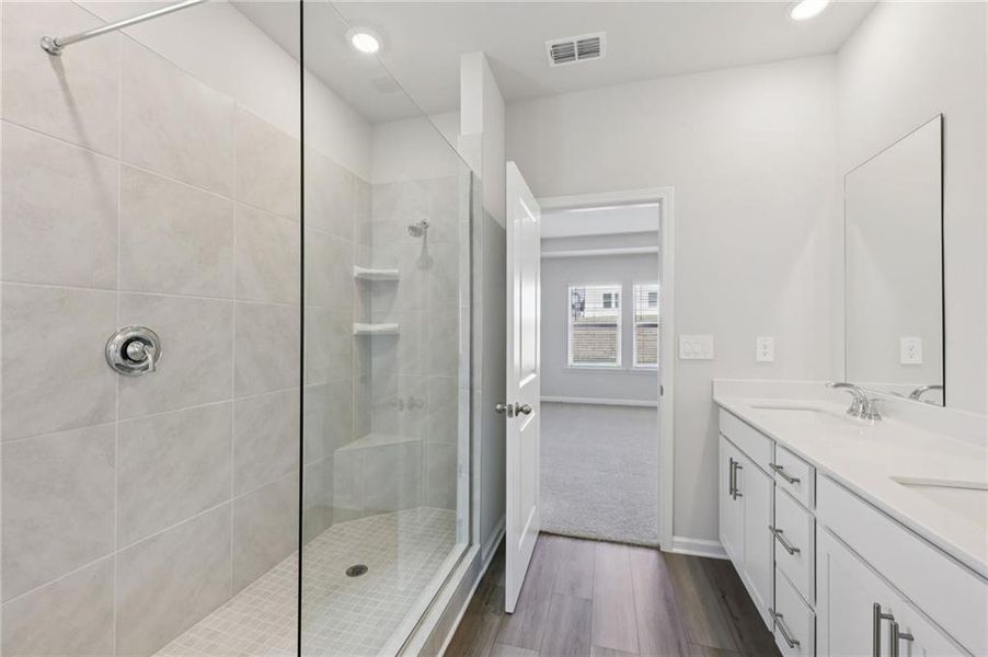 Furnished interior view inside a new home in Parkside at Grayson, Grayson (Image 7). Furnished interior view inside a new home in Parkside at Grayson, Grayson (Image 7).