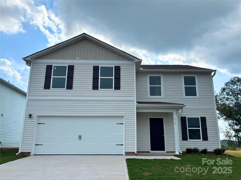 Front exterior of a new home in Buffalo Creek, Union, SC, highlighting curb appeal (Image 1).