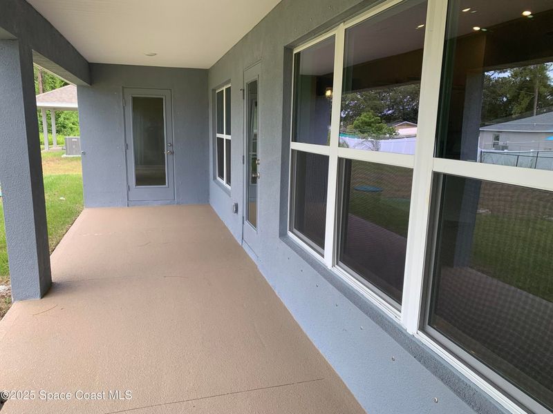 Exterior details and patio area of a home in Palm Bay, Palm Bay (Image 3). Exterior details and patio area of a home in Palm Bay, Palm Bay (Image 3).