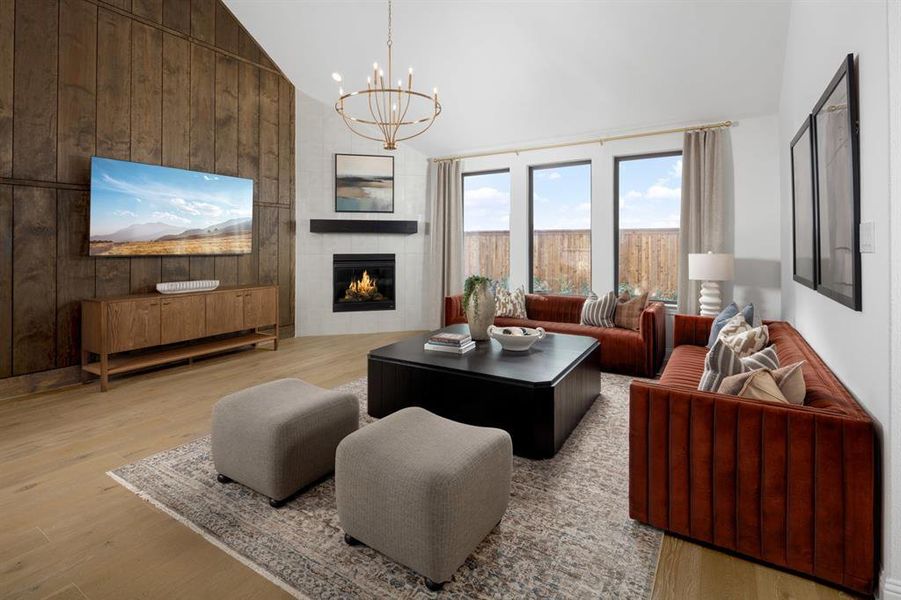 Furnished interior view inside a new home in Saddle Star Estates, Rockwall (Image 5).
