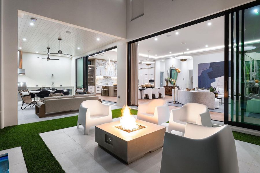 Furnished interior view inside a new home in , Boca Raton (Image 65).