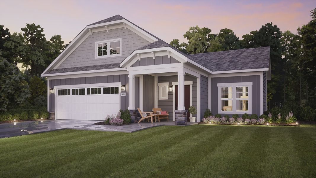 Representative exterior photo of a completed home built from the Palazzo by Epcon Communities in The Courtyards at Stewarts Creek, Smyrna, TN (Image 30).