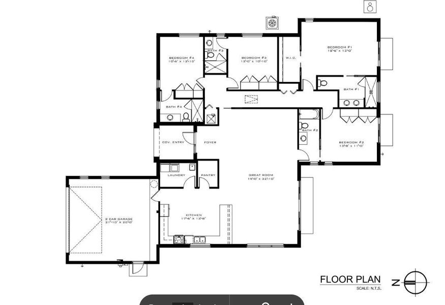 2D floor plan layout of this home in , Palm Springs, FL (Image 4).