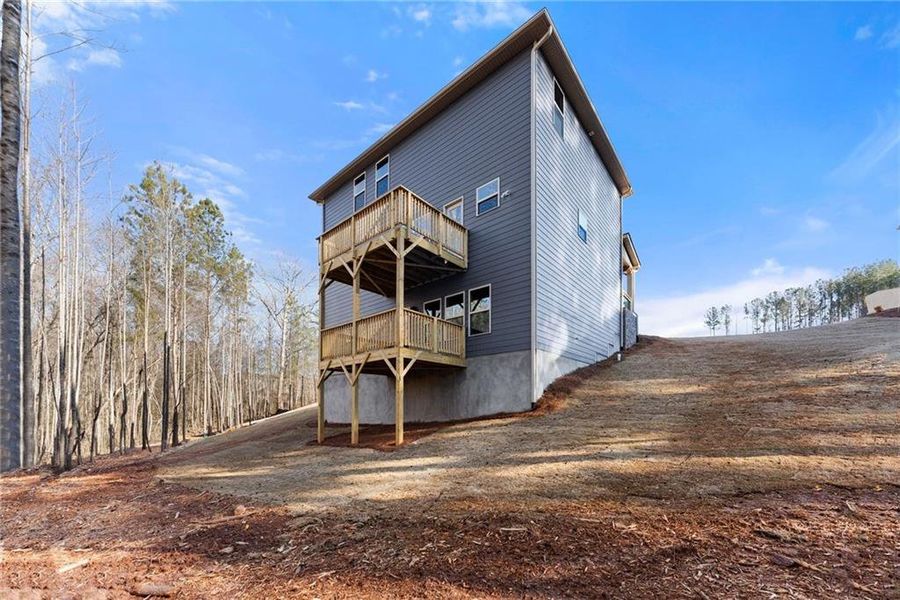 Exterior details and patio area of a home in Magnolia Villas, Cornelia (Image 27).