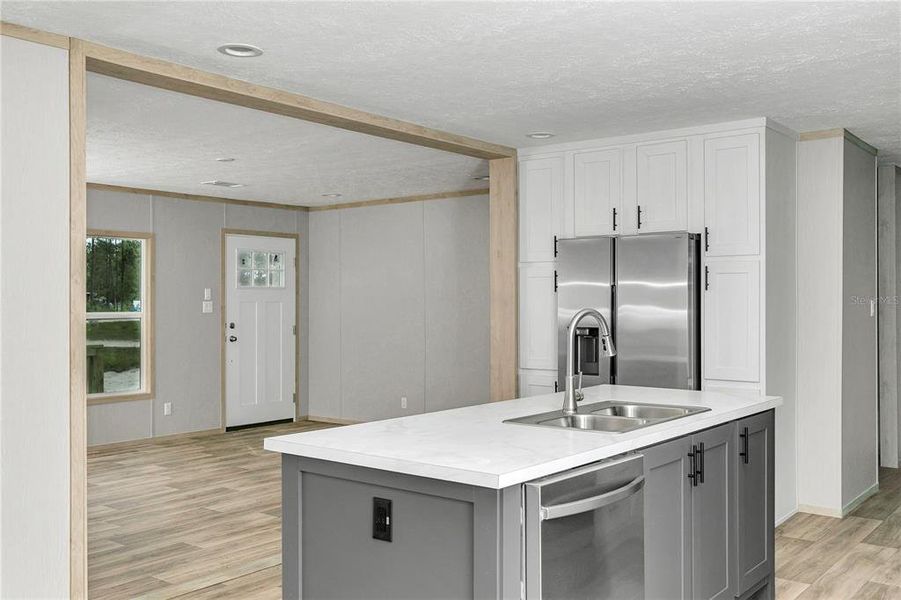 Furnished interior view inside a new home in , Williston (Image 5).