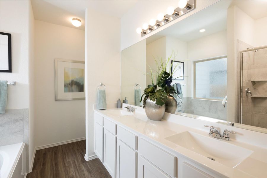 Furnished interior view inside a new home in Meadowlark Preserve, Pflugerville (Image 14).