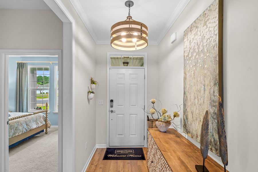Representative furnished interior of a home built from the The Cherry Grove by Chesapeake Homes in The Willows, Loris (Image 9).