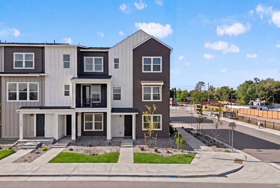 Representative exterior photo of a completed home built from the 3 by Trumark Homes in Berkeley Villas, Denver, CO (Image 24).