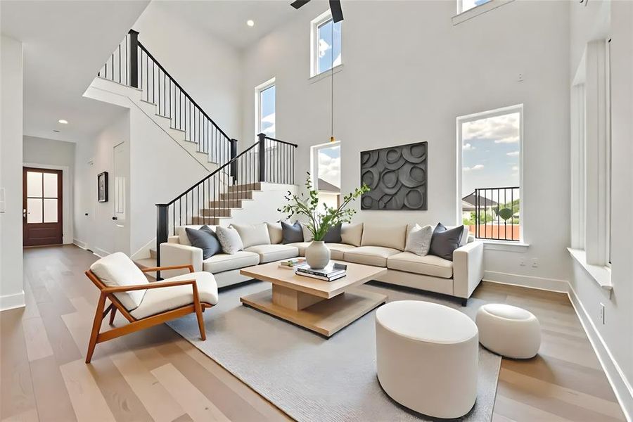 Furnished interior view inside a new home in Cottages of Celina, Celina (Image 14).